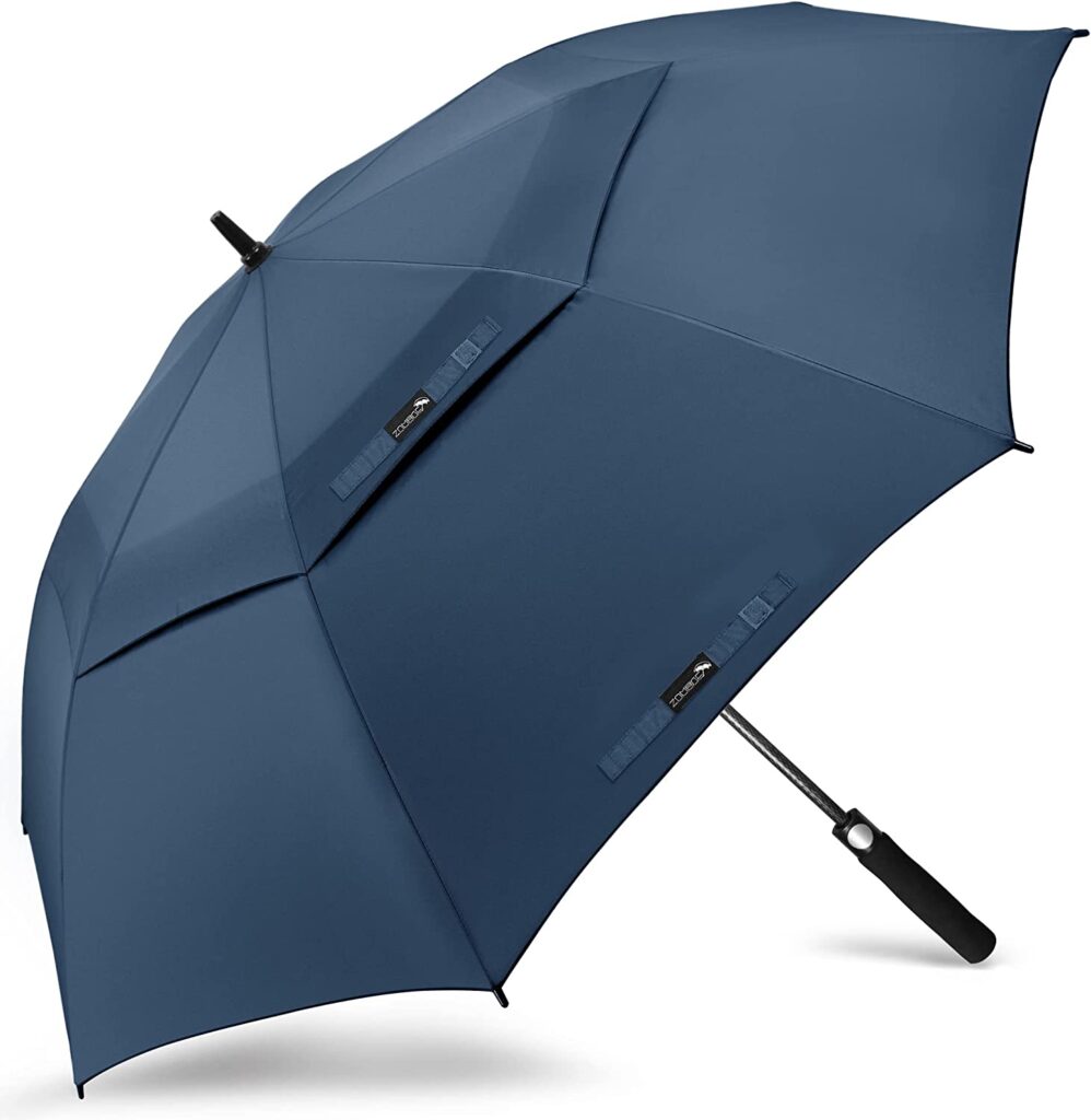 double layer branded umbrellas